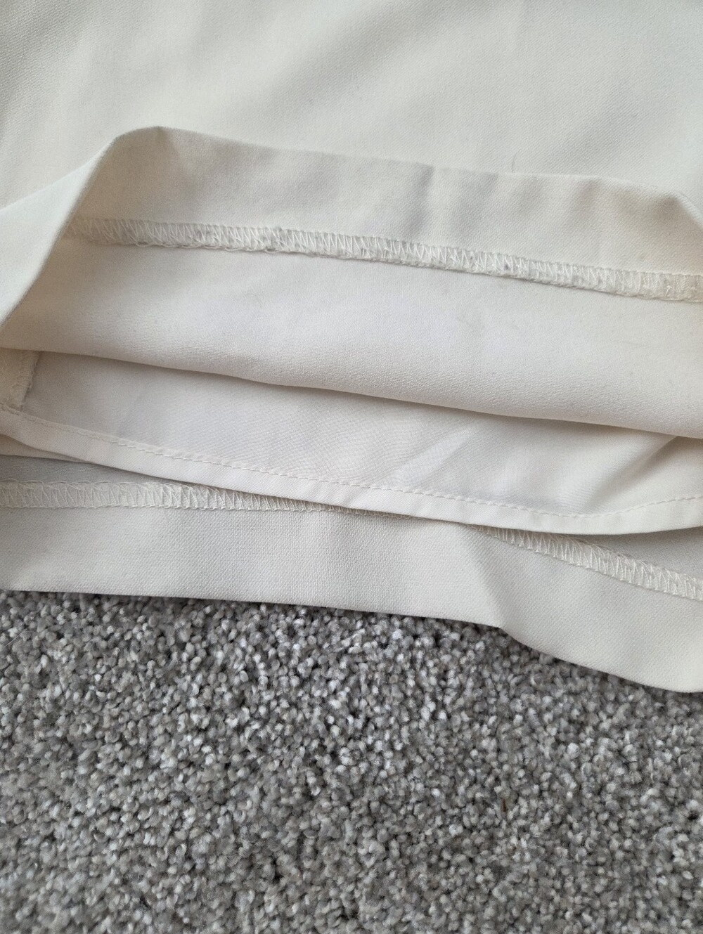 Skies Are Blue Wide Leg Cream Trousers - Picture 4 of 5